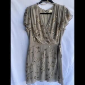 Altard State Sequined Faux Wrap Dress - Size M